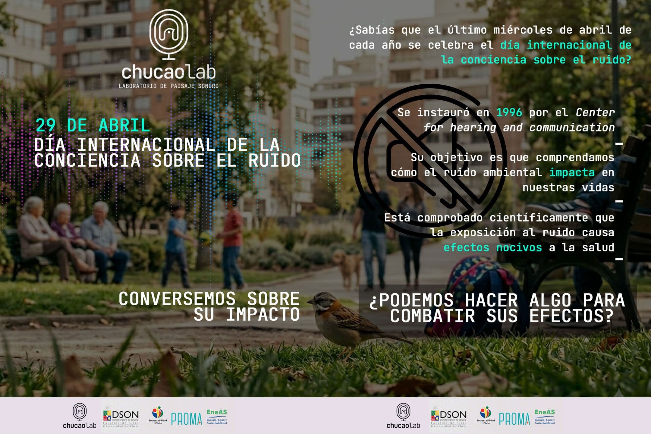 Día Internacional de la Conciencia sobre el Ruido 2026: Conversemos sobre su impacto